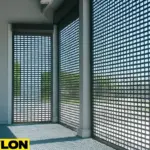 Storefront Door – Grid by Paylon – Open-Air Rolling Grille Door with Square Grid Pattern, Allowing Maximum Visibility and Ventilation for Commercial Storefront Security