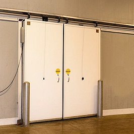 sliding insulated freezer door commercial grade