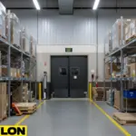 Heavy-duty church hall swinging doors with reinforced lower panels for added durability in high-use areas.