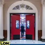 Casino entrance with double doors opening toward the gaming floor to support smooth guest entry and exit.