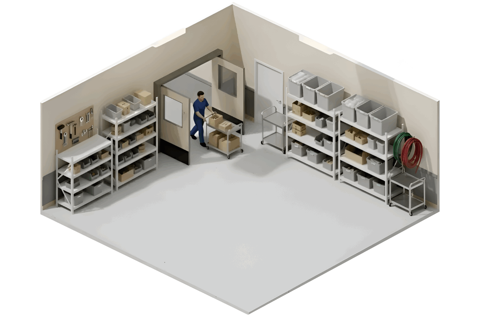 Machine Room Access How Equipment Storage Rooms That Use Swinging Doors Keep Equipment ...
