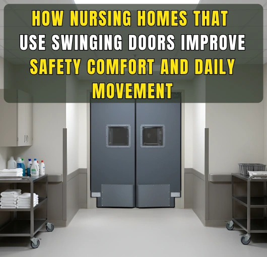 Nursing home swinging doors improving safety comfort and daily movement in care facilities