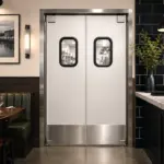 Commercial foot traffic wood core door
