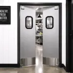 Commercial grade traffic door aluminum