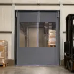 Pc 220 high traffic pvc swing door loading dock
