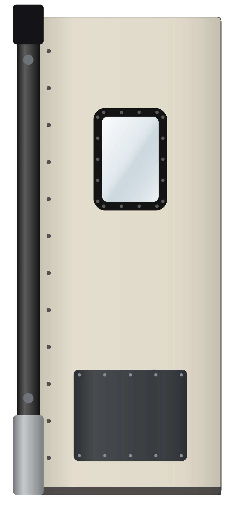 Pe r25d insulated impact traffic door